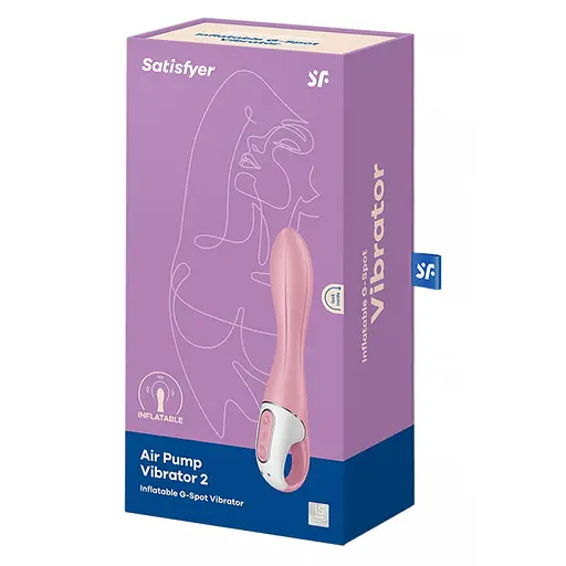 Вібратор Satisfyer Air Pump 20 см рожевий - фото 5