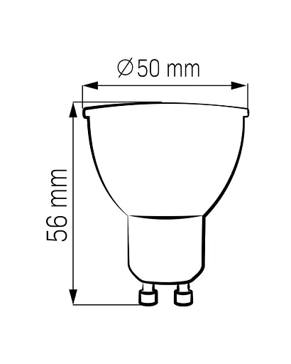 Світлодіодна лампочка Goldlux 328496 GU10 10W 3000K 1000Lm IP20 Біла - фото 2