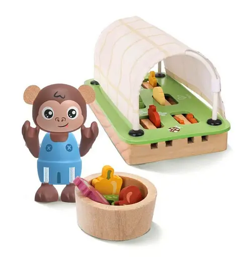 Деревянный развивающий набор Hape Органическая теплица E3416 для юных садоводов - фото 4