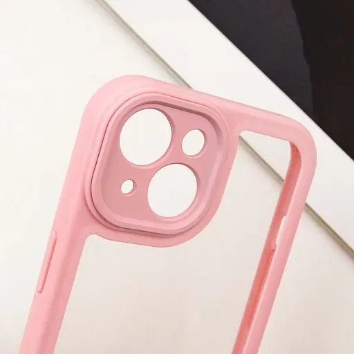 Чохол Epik TPU Transparent + Colour 1.5 мм для Apple iPhone 15, 6.1 Pink - фото 7