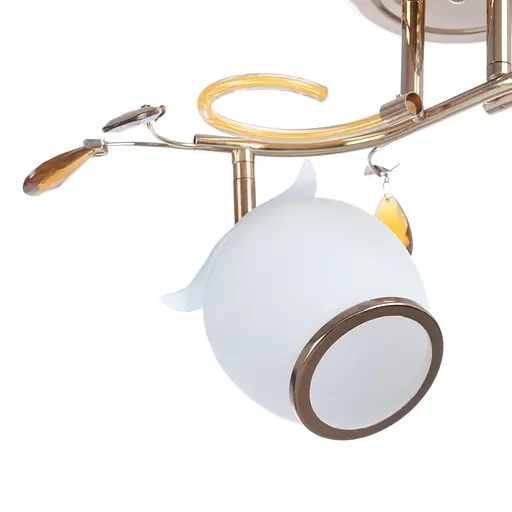 Люстра стельова Brille класична E14 40W G (LK-377C/2) - фото 3
