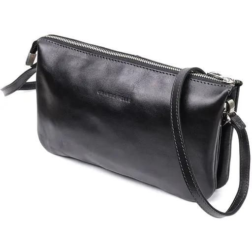Кожаная женская сумка Grande Pelle 26х15.5х3 см sum0023600 - фото 1