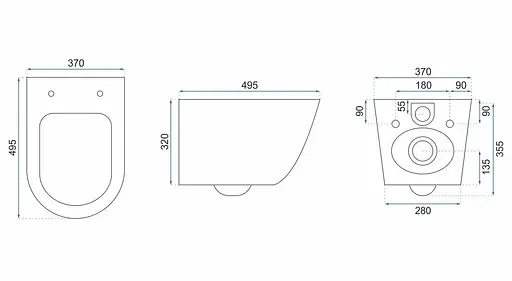 Подвесной унитаз Rea Carlos Nature marble REA-C6606, Мрамор - фото 7
