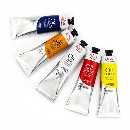 Краска масляная Белила титановые (101) 100 мл Rosa Gallery - фото 1