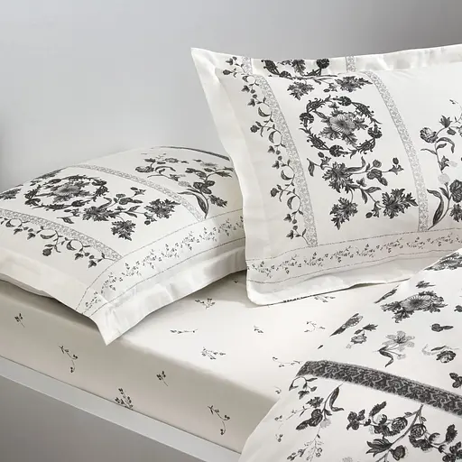 Постельное белье Clymena White Сатин Tac pbe0051654 - фото 2