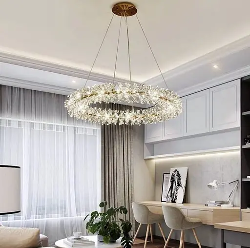 Подвесная люстра ALMA со стеклянными палочками Ø 60 см Ст. NO 4-600 AB | Line F - фото 1