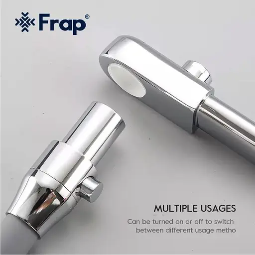 Змішувач для кухні на дві води Frap F4374 сірий/хром - фото 4