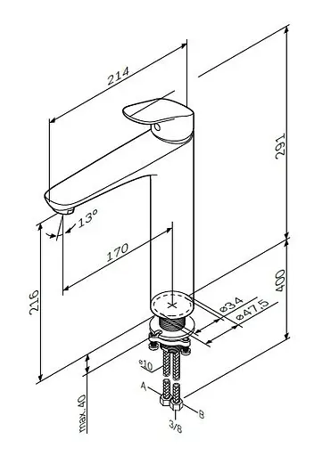 Змішувач для раковини AM.PM Like (F8092000) - фото 9