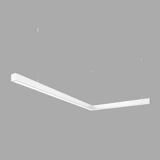 Світлодіодний світильник X-LED 80Вт L-подібний білий (1000x620x43) - фото 1