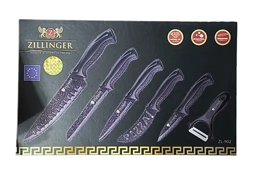 Набор ножей для кухни Zillinger ZL-902 кухонные ножи 6 предметов - фото 4
