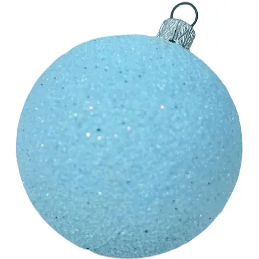 Набір новорічних куль на ялинку Dashuri 15 штук 6 см блиск, блакитний 60116607