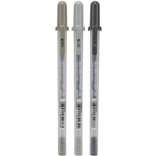 Набор гелевых ручек Sakura Moonlight 06 Urban 3цв - фото 2