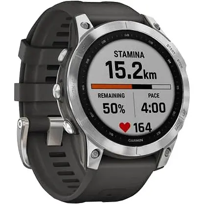 Смарт-часы Garmin Fenix 7 Silver with Graphite Band (010-02540-00/01)