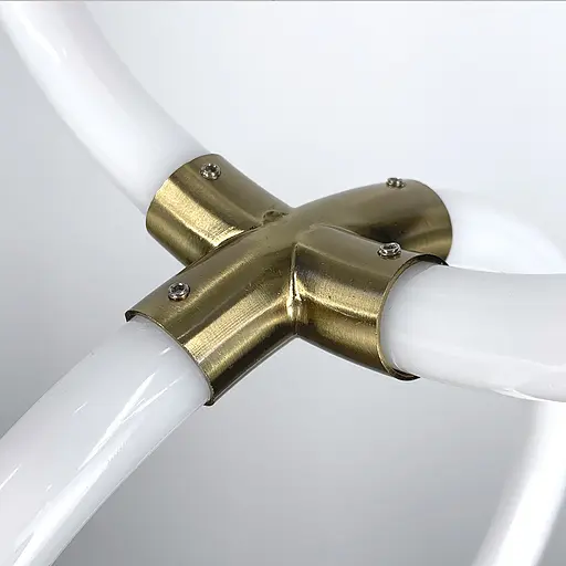 Дизайнерский латунный подвес двойной круг с гибкой LED лентой | Line F | Арт. Mj60/2 - фото 3