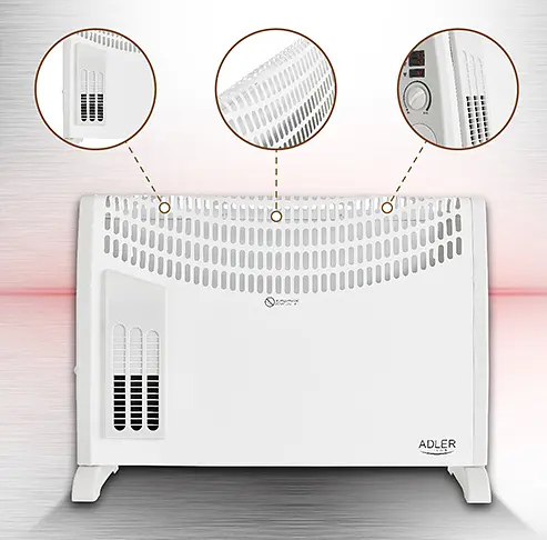 Конвекторний бігрівач Adler AD 7705 - фото 7