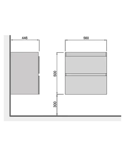 Тумба Мойдодир Unik 60-A під умивальник Білий підвісна Білий - фото 6