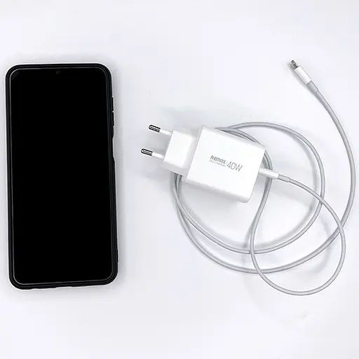 Зарядный адаптер Remax RP-U123 1A+2C Быстрая зарядка для телефона 40Вт PD 1xType-A 2xType-C EC Белый - фото 7