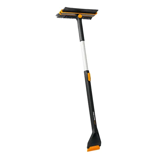 Щітка-скребок телескопічна поворотна Fiskars X-series 96–121 см (1078492) - фото 1