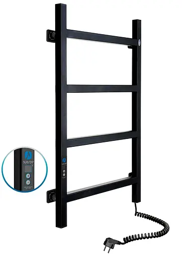 Електрична рушникосушарка Navin Nordic 500x800 Digital права (чорний муар) 12-241052-5080, Чорний матовий, Праве, Електронний - фото 2