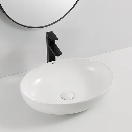 Умивальник накладний Mixxus Premium Ellipse-0102 515x400x130 мм MP6551, Білий - фото 5