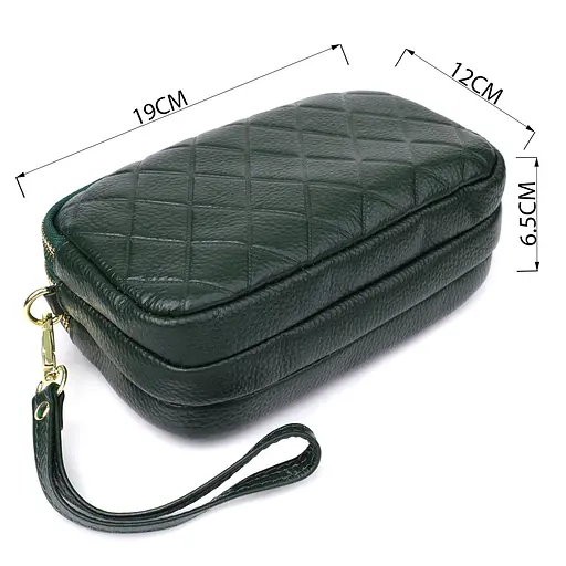 Кожаная сумка Vintage на три отделения для женщин 19х12х6.5 см sum0027599 - фото 4