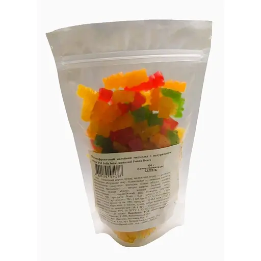 Мармелад желейний Jelly Juice Funny Bears Мультифруктовий з натуральним соком 450 г - фото 2
