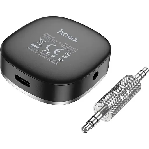 Bluetooth аудио адаптер Hoco E80 Travel Car Black [133458] - фото 5