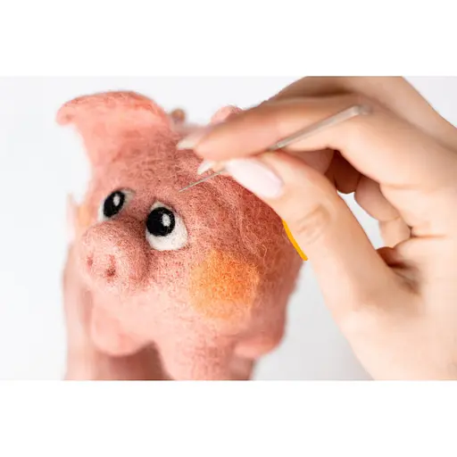 Набір для творчості "Свинка" УМНЯШКА ВАЛ-007 валяння іграшки - фото 4