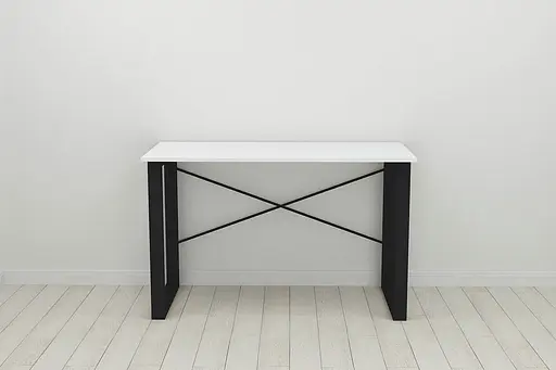 Письменный стол Ferrum-decor Драйв 750x1000x600 Черный металл ДСП Белое 16 мм (FRD-103087) - фото 4