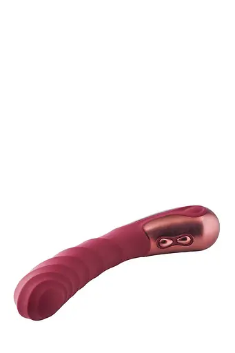 Вібратор Dreamtoys Dinky Single Vibrator Jaimy D 19.4 см бордовий - фото 2