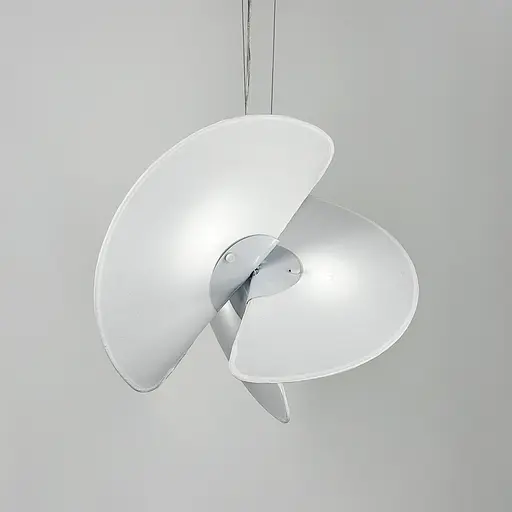 Футуристична люстра у білому корпусі Ø 50 см | Арт. PLP 07-500 | Line F - фото 5