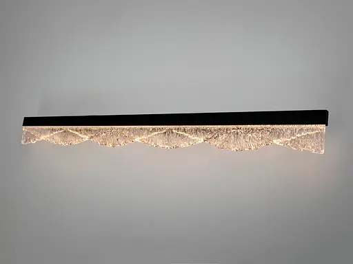 Настінний LED світильник Romin бра-планка чорний 20 Вт - фото 2