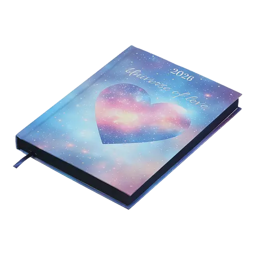 Щоденник датований Buromax Romantic 2026 поліграфічний A5 бірюзовий (BM.2170-06) - фото 2