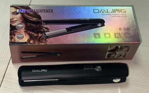 Професійний керамічний випрямляч Daling DL‑5232 акумуляторна плойка для волосся до 220°C Чорний - фото 4