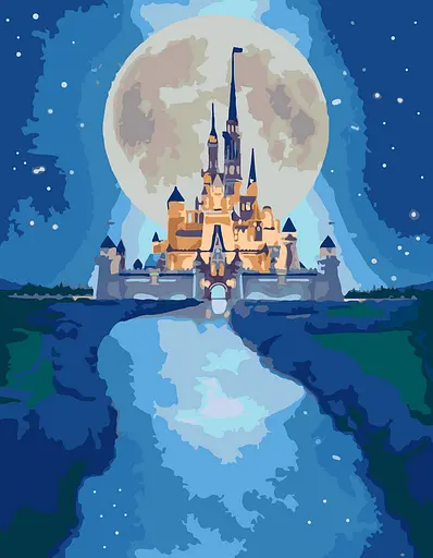 Картина за номерами Rosa Start Чарівний замок 35x45 см