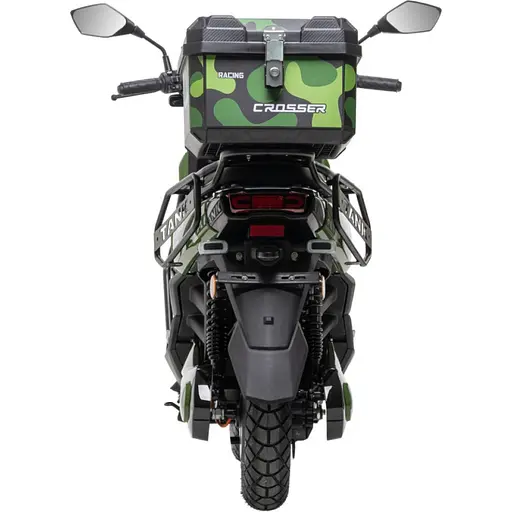 Електроскутер Двомісний Crosser CR-21 (2500W 72V/35Ah) Графенова батарея Зелений - фото 3