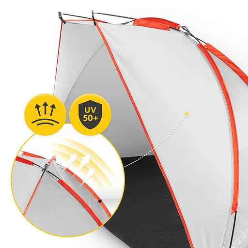 Намет пляжний 4FIZJO 200 x 115 см Grey (P-5905973401449) - фото 5