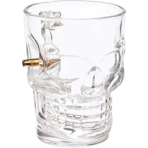 Пивной бокал Gun&Fun череп с шаром 500 мл