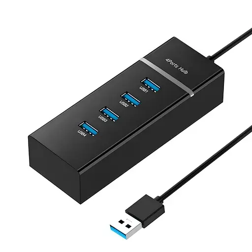 USB-хаб XON SmartHub Lite (USB3.0, 3хUSB2.0) Черный (UHALP040043B 5023) - фото 1