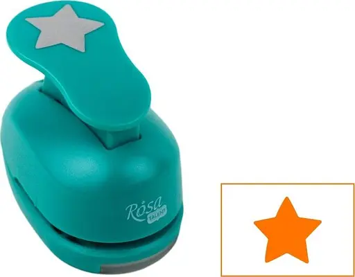 Фігурний діркопробивач Зірка 2,5см Rosa Talent - фото 1