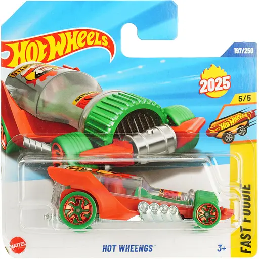 Базовая машинка Hot Wheels Fast Foodie Hot Wheengs красно-зеленая (5785) HYW42-N521    