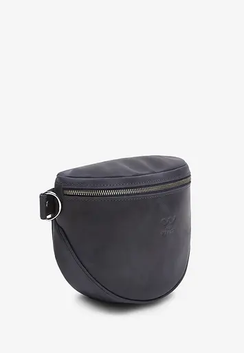 Шкіряна сумка поясна-кроссбоді Vacation синя вінтажна - фото 3