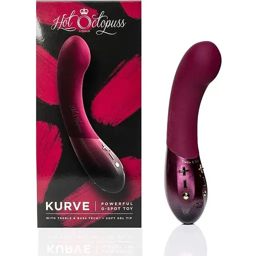 Вибратор для точки G Hot Octopuss Kurve Treble and Bass Technology 2 мотора мягкий кончик - фото 9