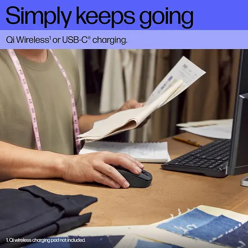 Мишка HP 690 Rechargeable Bluetooth Black (7M1D4AA) - фото 6