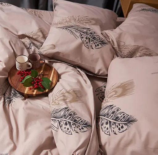 Набір наволочок Moon&Star Бязь Gold Люкс Feathers 50х50 см 2 шт - фото 3