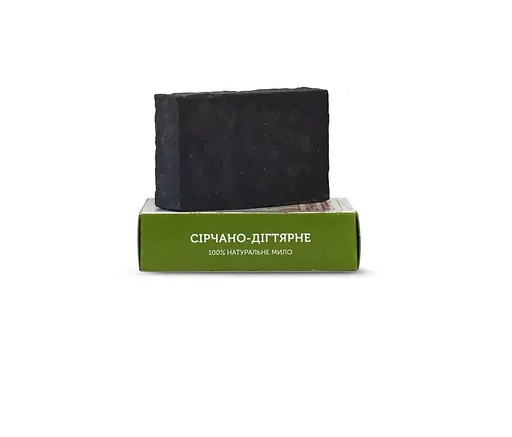 Мило туалетне натуральне ручної роботи Сірчано - дігтярне ЯКА 75 г - фото 1