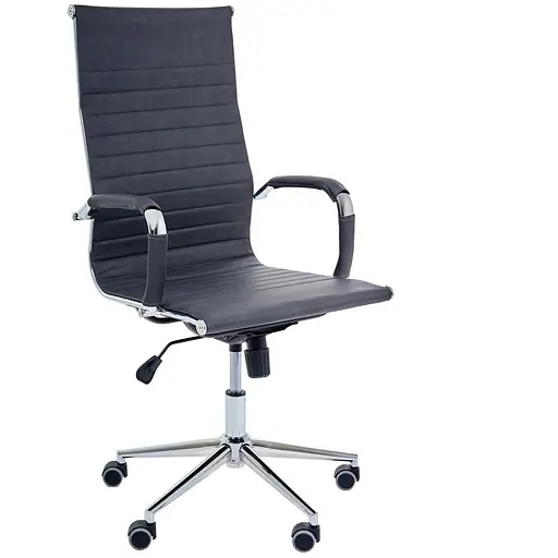 Кресло Slim HB Хром Tilt WAX Black Grey