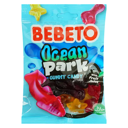 Жувальні цукерки Bebeto Океанічний парк 80 г
