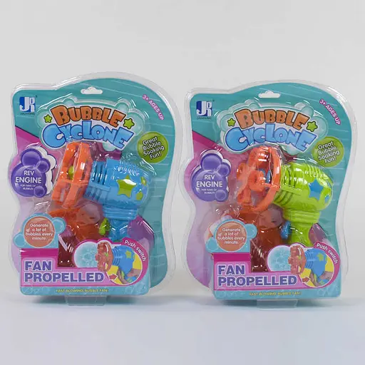 Пістолет з мильними бульбашками P 8928 2 кольори, механічний, на аркуші Jiadihong (6976410190416) МІКС - фото 1