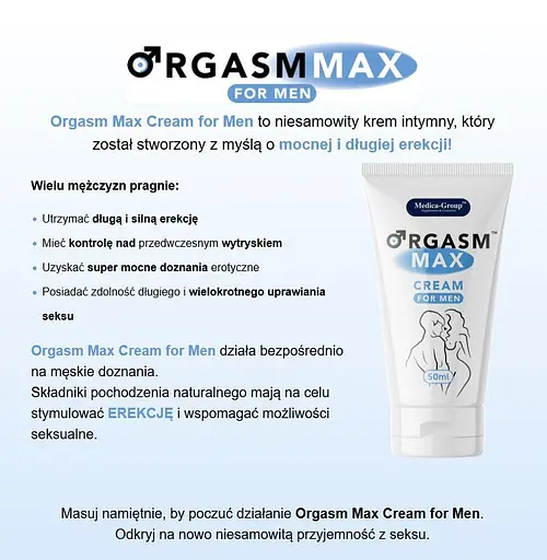 Крем для посилення ерекції Orgasm Max Cream For Men 50 мл - фото 3